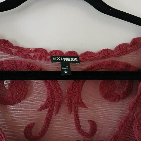 Express Maroon Sheer Cover - Picture 2 of 2